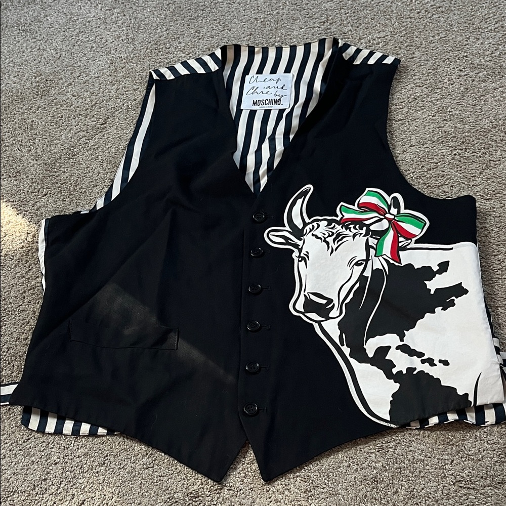 Moschino Italian Cow Vest
